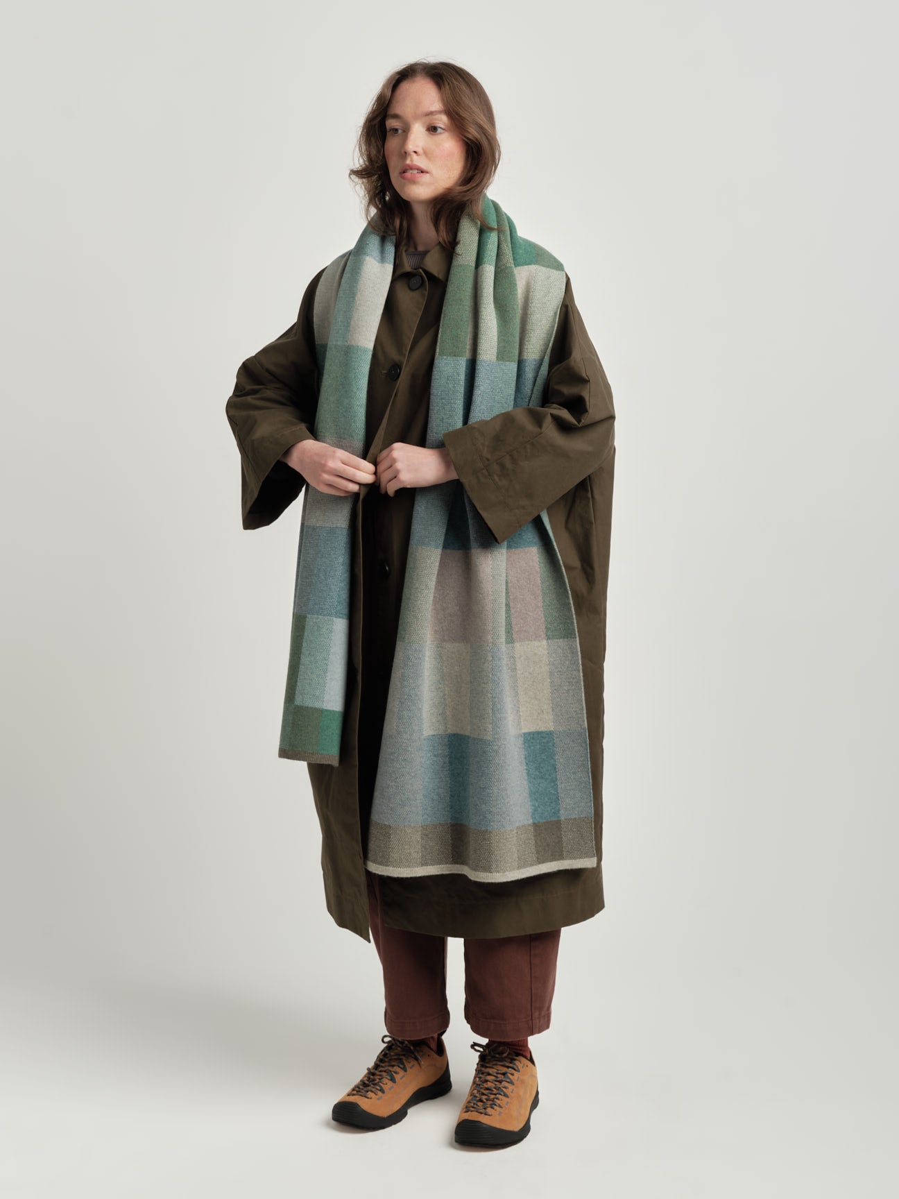 Scarf "Acre" - North Sea, Willow, Moss