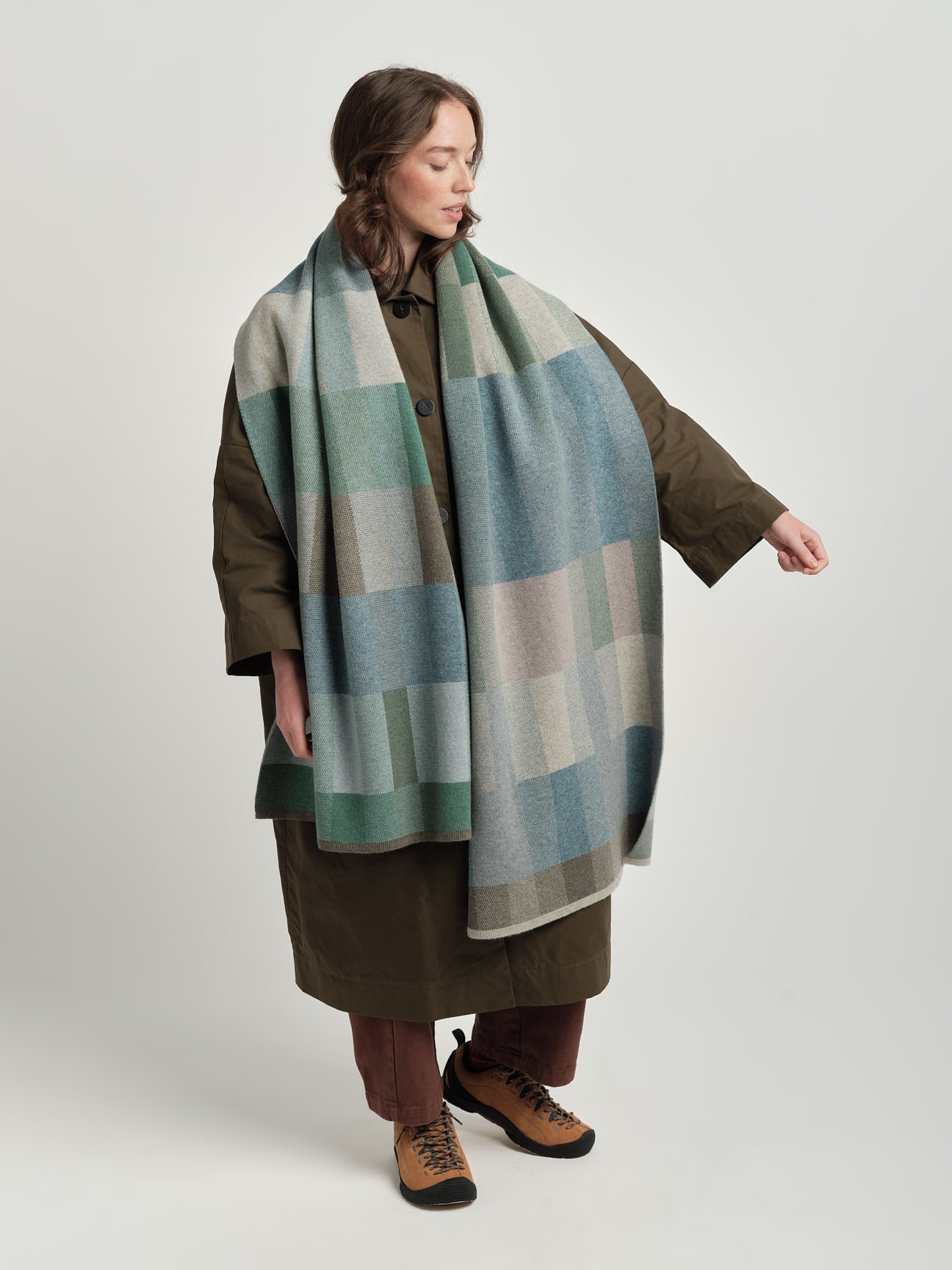 Scarf "Acre" - North Sea, Willow, Moss