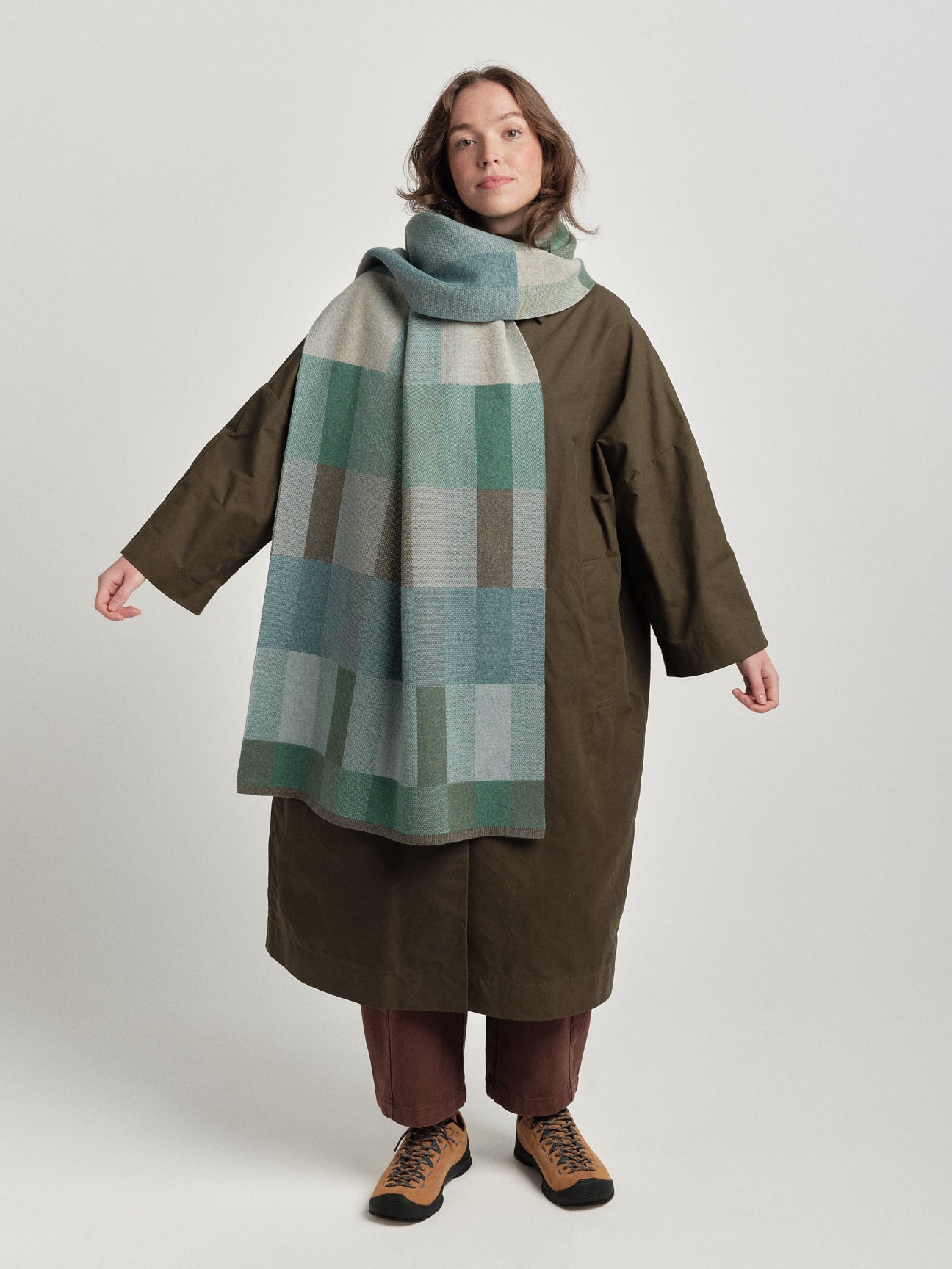 Scarf "Acre" - North Sea, Willow, Moss