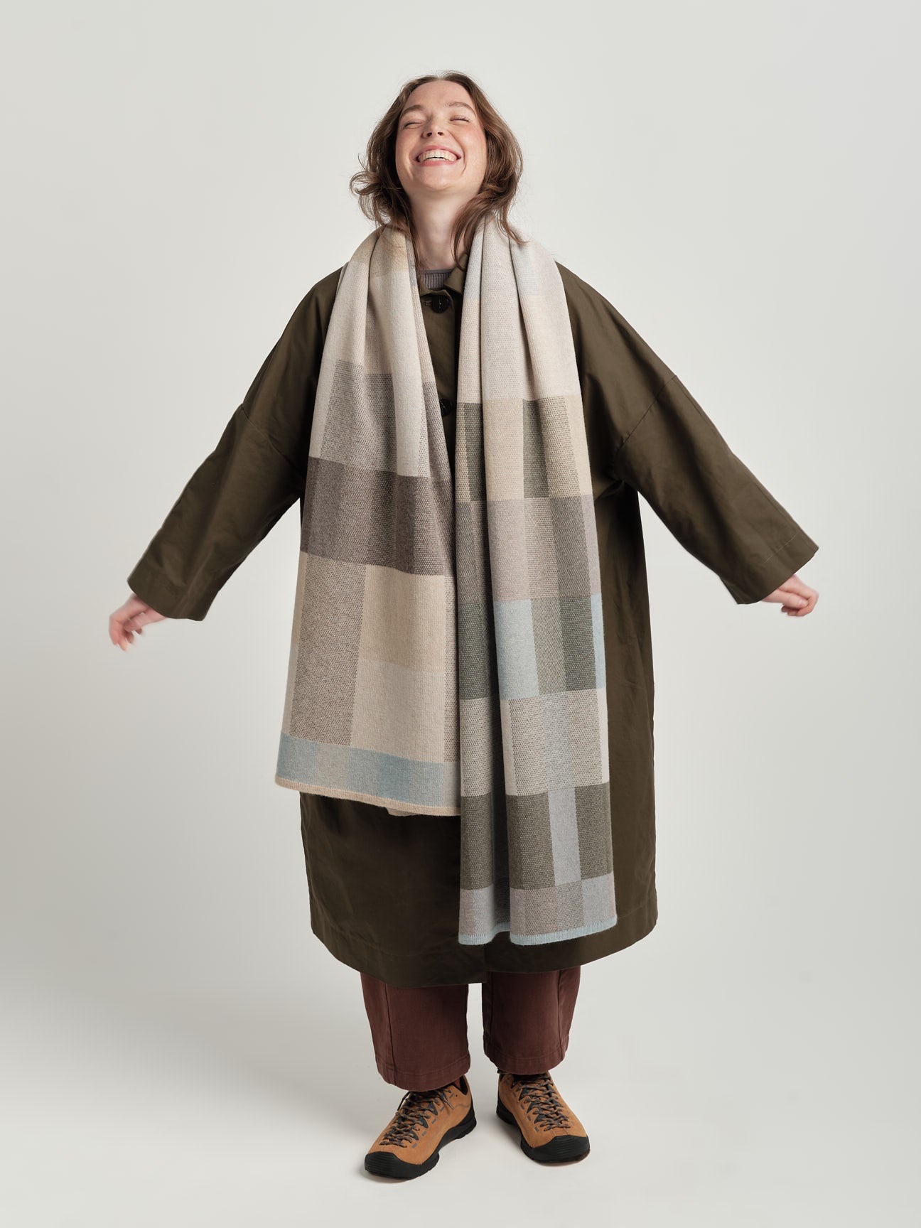 Scarf "Acre" - Haar, Dove, Moss