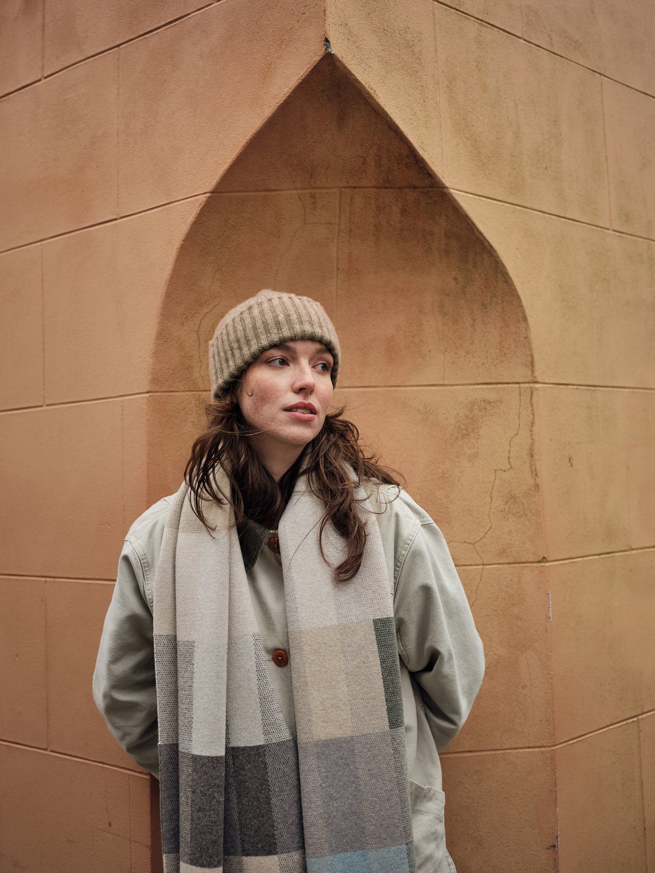 Scarf "Acre" - Haar, Dove, Moss