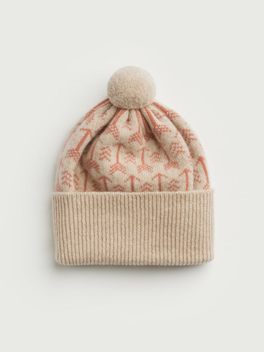 Pom Hat "Arrow" - Oat & Rosehip
