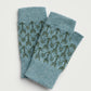 Fingerless Mitten "Arrow" - North Sea & Pine