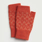 Fingerless Mitten "Arrow" - Tomato & Rosehip