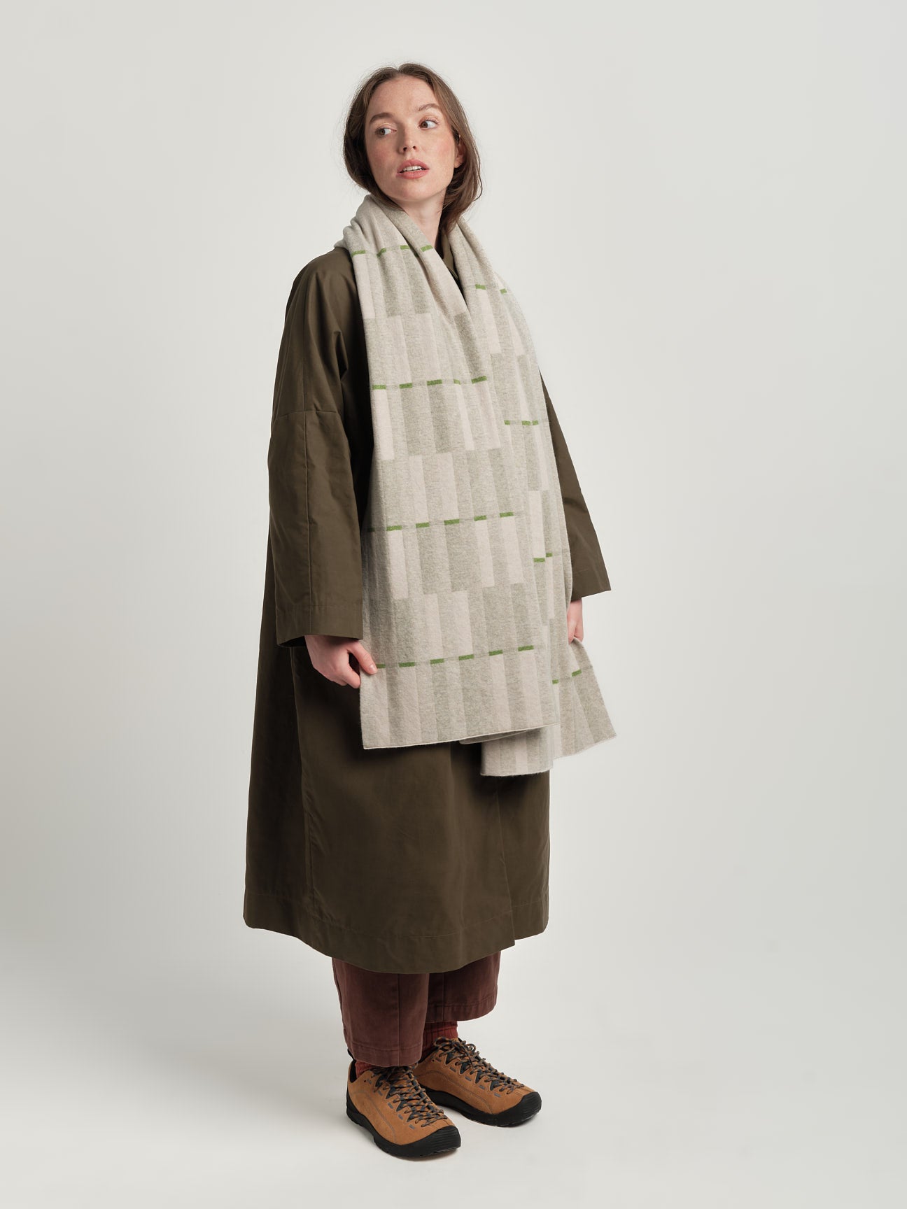 Scarf "Garden" - Birch & Swansdown