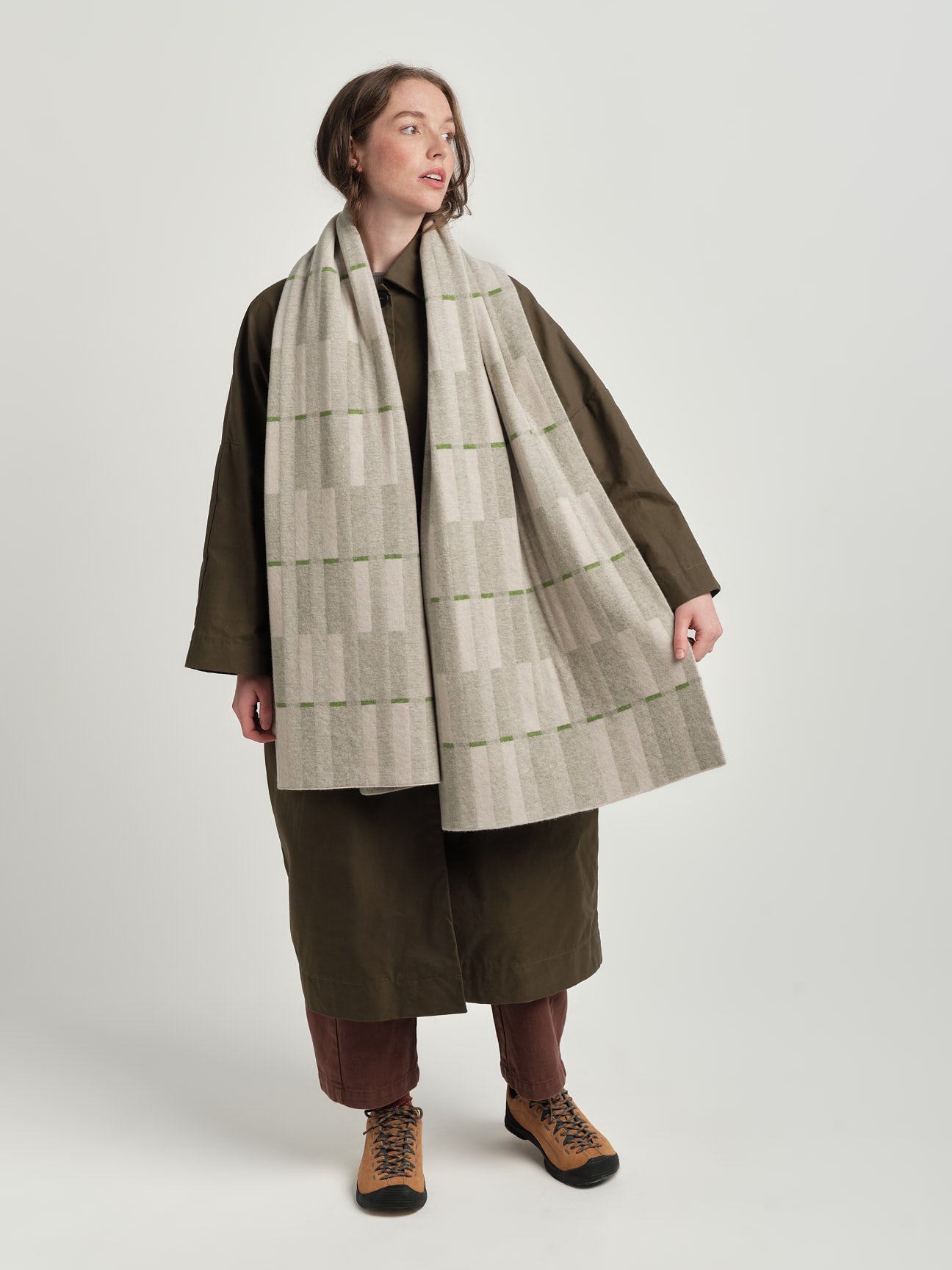 Scarf "Garden" - Birch & Swansdown