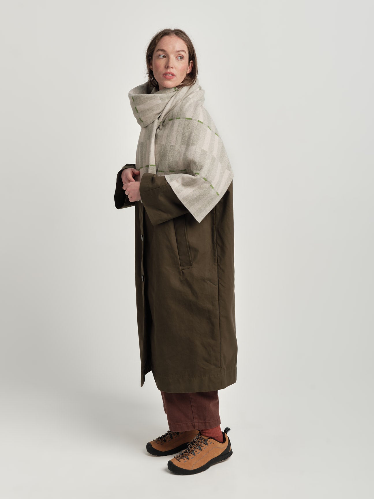 Scarf "Garden" - Birch & Swansdown