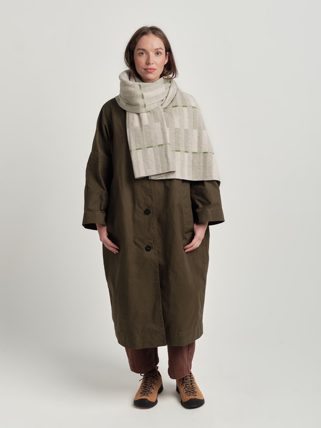 Scarf "Garden" - Birch & Swansdown