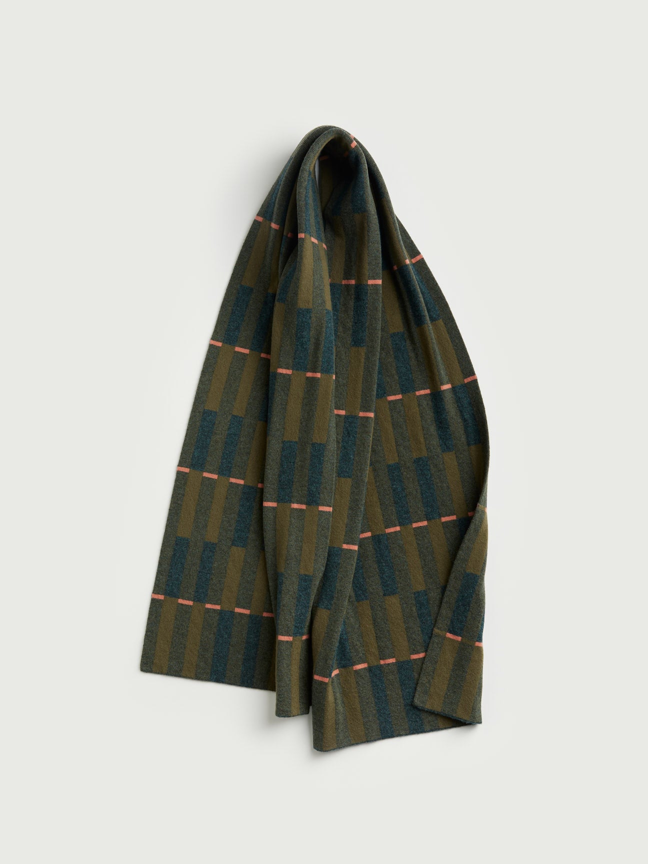 Scarf "Garden" - Olive & Ink