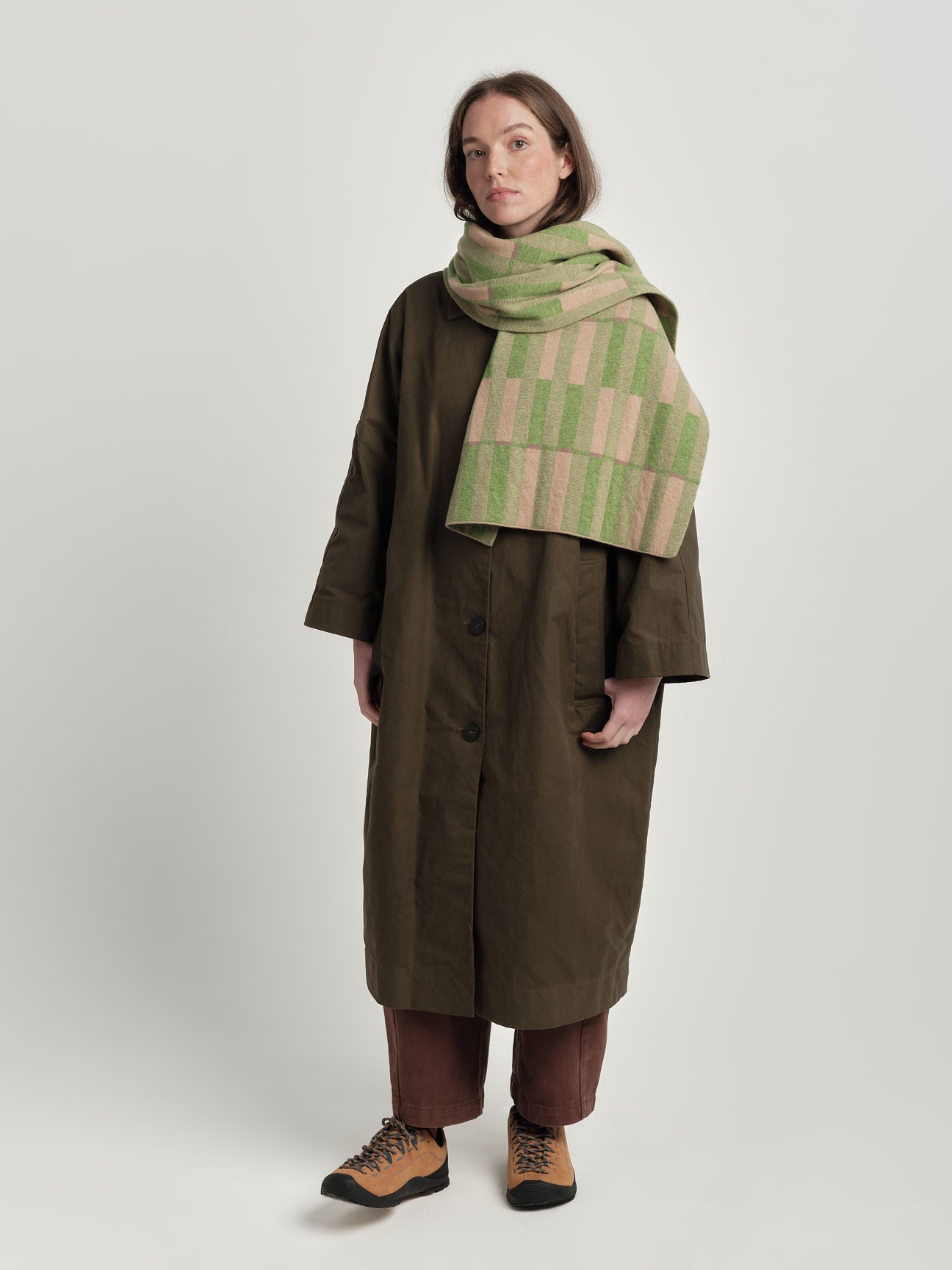 Scarf "Garden" - Barley & Field Green