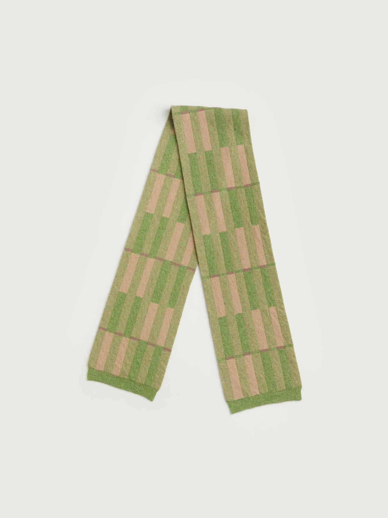 Small Scarf "Garden" - Barley & Field Green