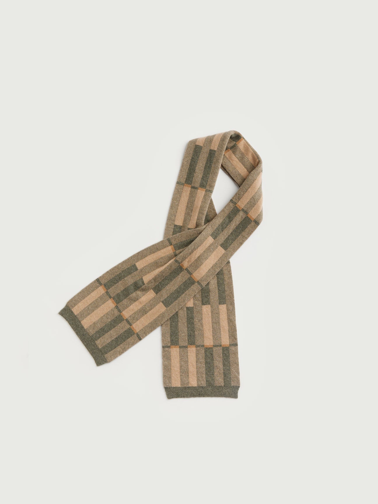 Small Scarf "Garden" - Barley & Moss