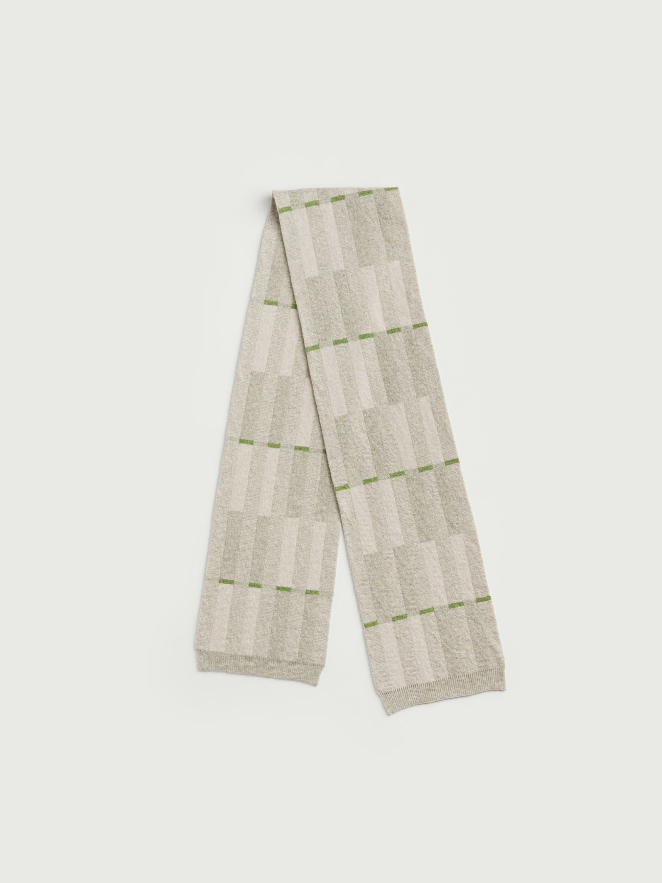 Small Scarf "Garden" - Birch & Swansdown