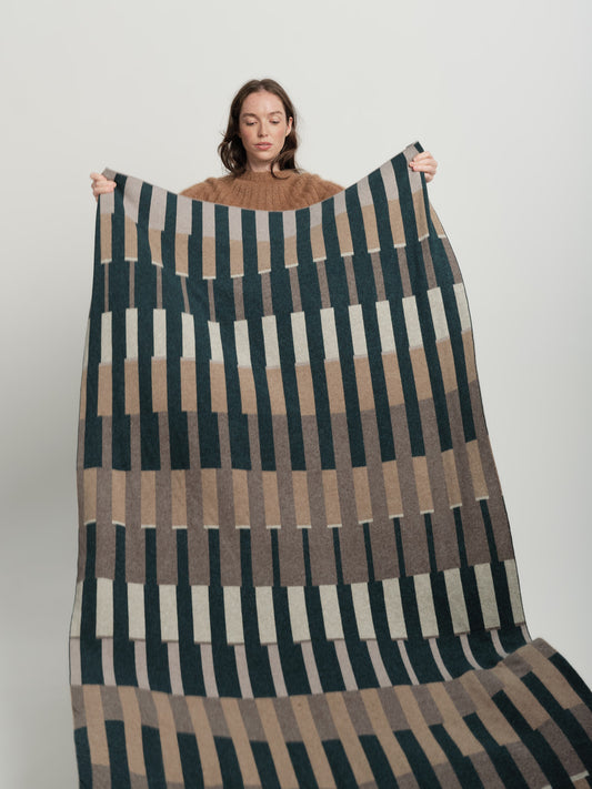 Blanket "Harbour" - Ink, Hare, Wren