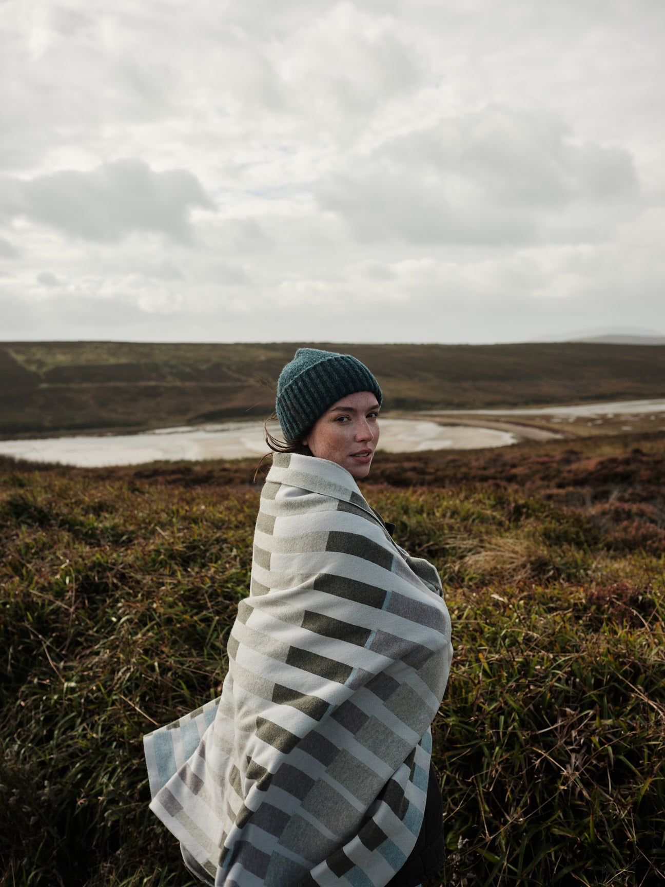 Blanket "Harbour" - Paper, Moss, Haar