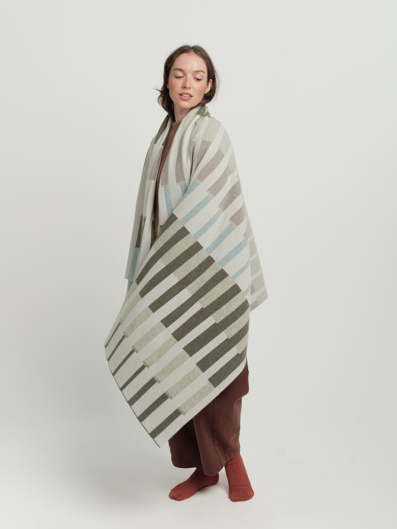 Blanket "Harbour" - Paper, Moss, Haar