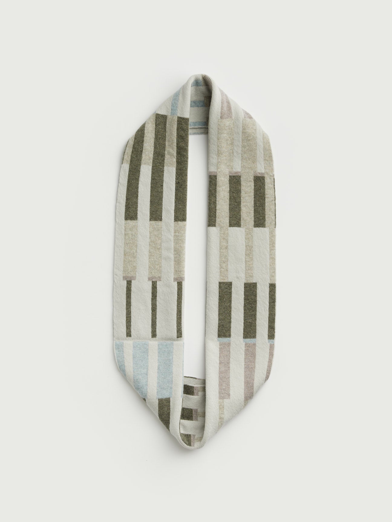 Circle Scarf "Harbour" - Paper, Moss, Haar