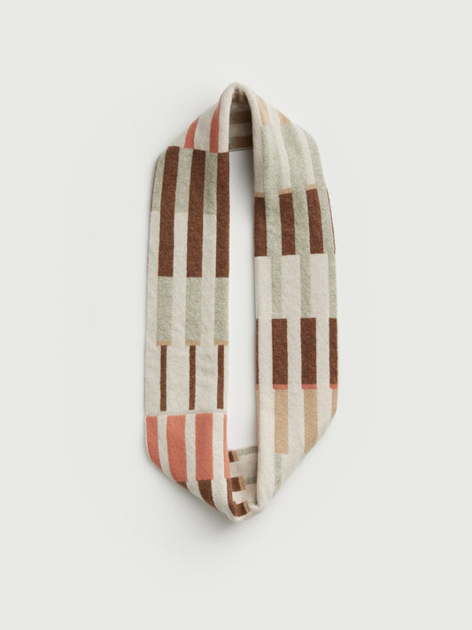 Circle Scarf "Harbour" - Hazelnut, Rosehip, Barley