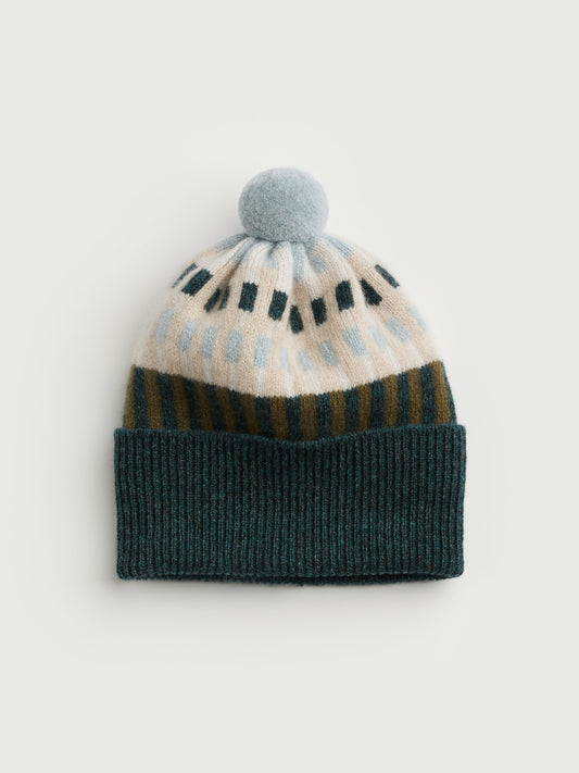 Pom Hat "Harbour" - Ink, Olive, Oat