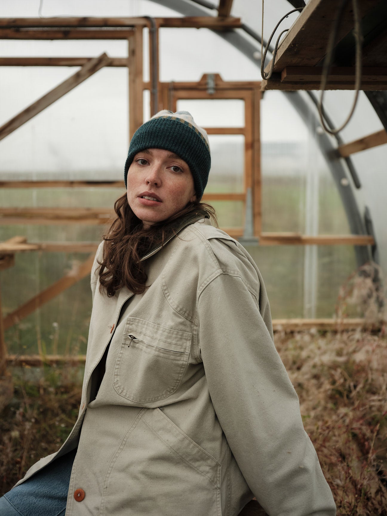 Pom Hat "Harbour" - Ink, Olive, Oat