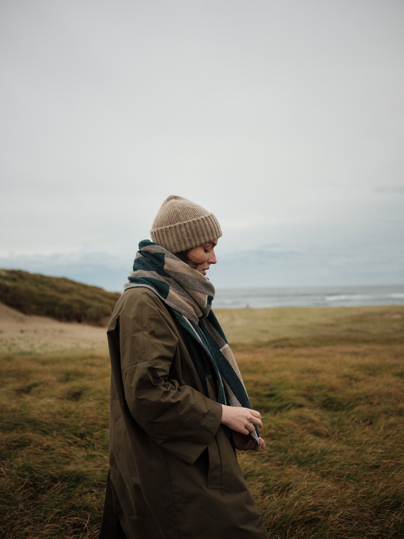 Scarf "Harbour" - Ink, Hare, Wren