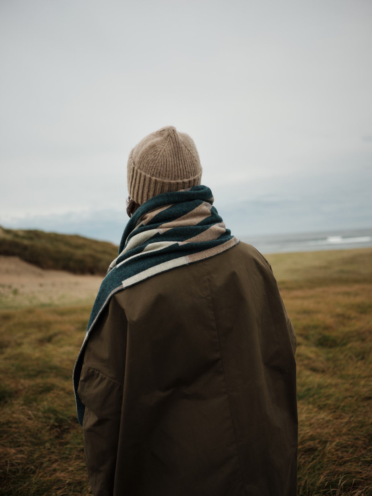 Scarf "Harbour" - Ink, Hare, Wren