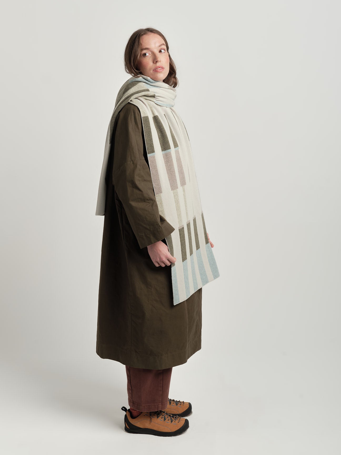 Scarf "Harbour" - Paper, Moss, Haar