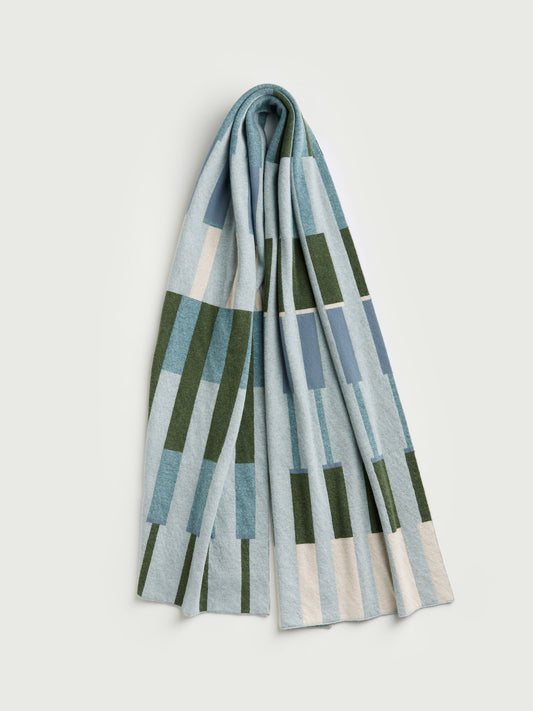 Scarf "Harbour" - Haar, North Sea, Pine
