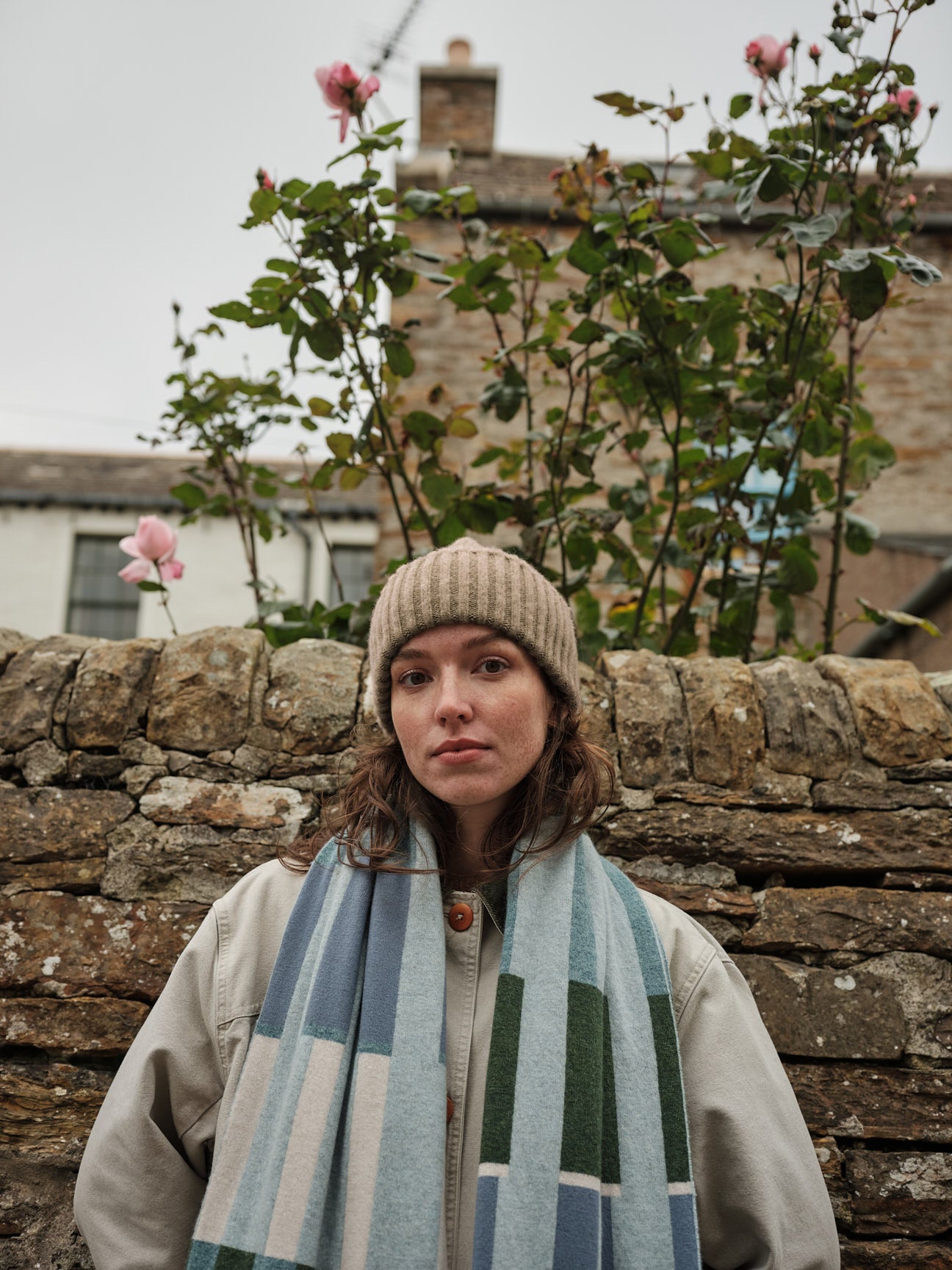 Scarf "Harbour" - Haar, North Sea, Pine