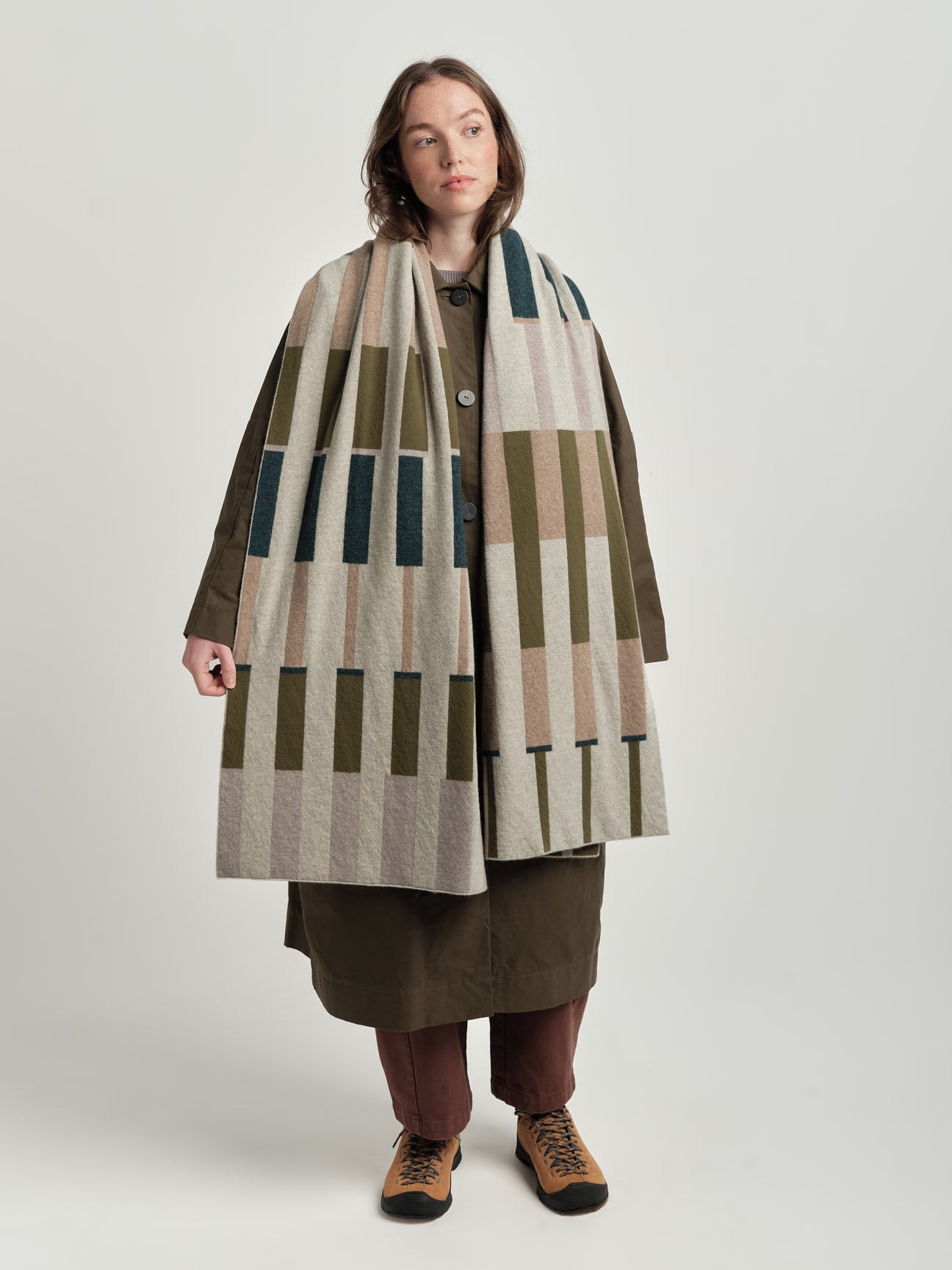 Scarf "Harbour" - Birch, Wren, Olive