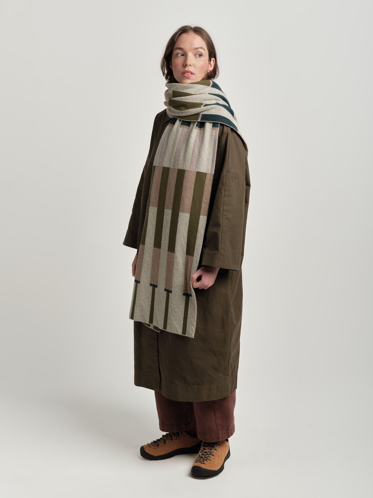 Scarf "Harbour" - Birch, Wren, Olive