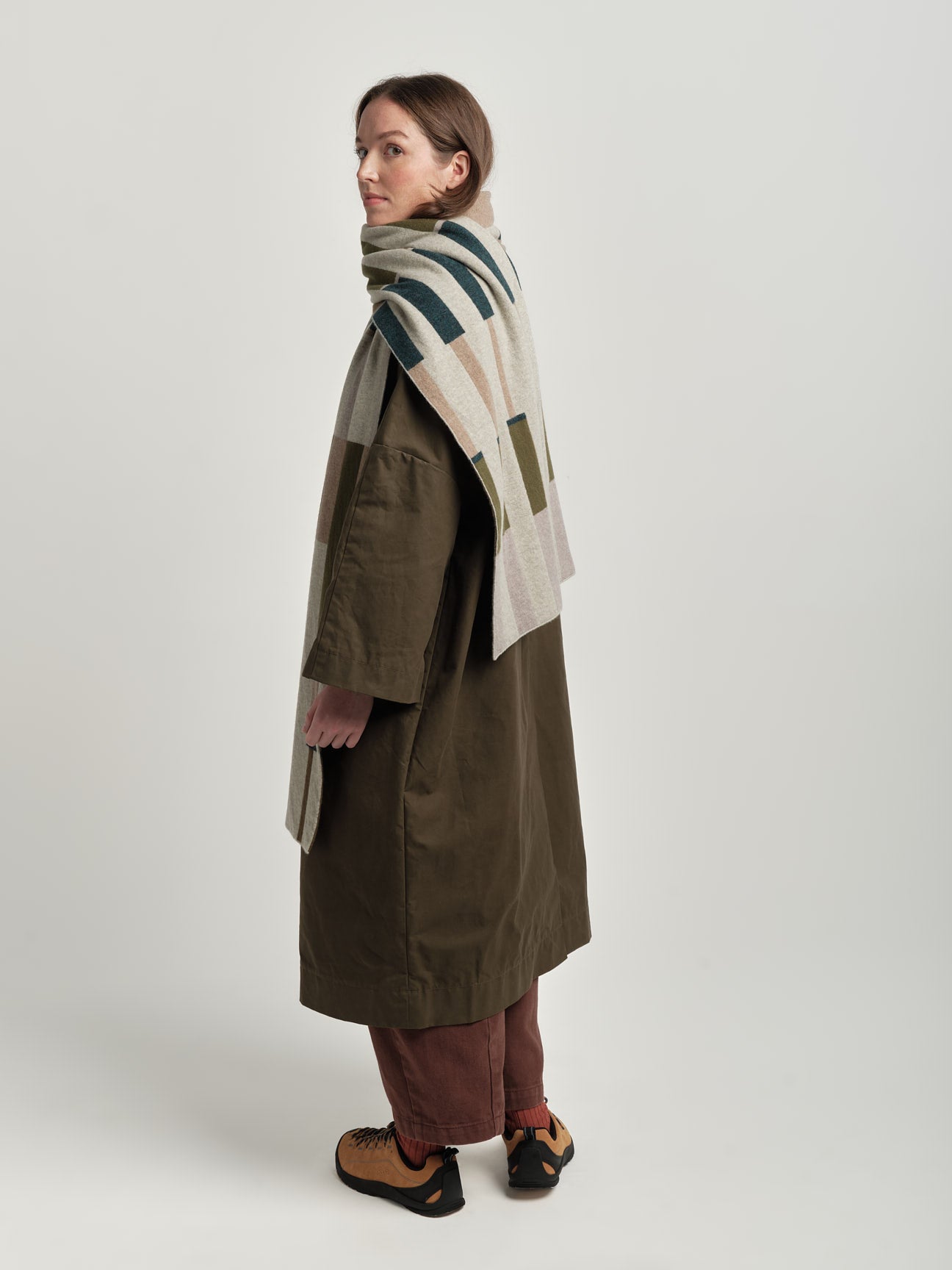 Scarf "Harbour" - Birch, Wren, Olive