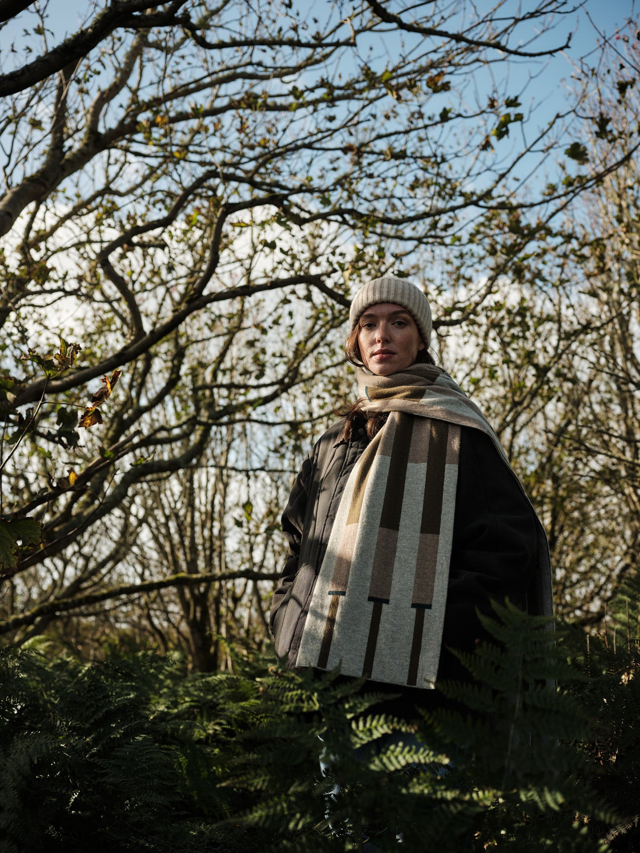 Scarf "Harbour" - Birch, Wren, Olive