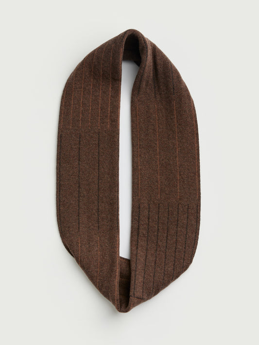 Circle Scarf "Reed" - Hazelnut & Loam