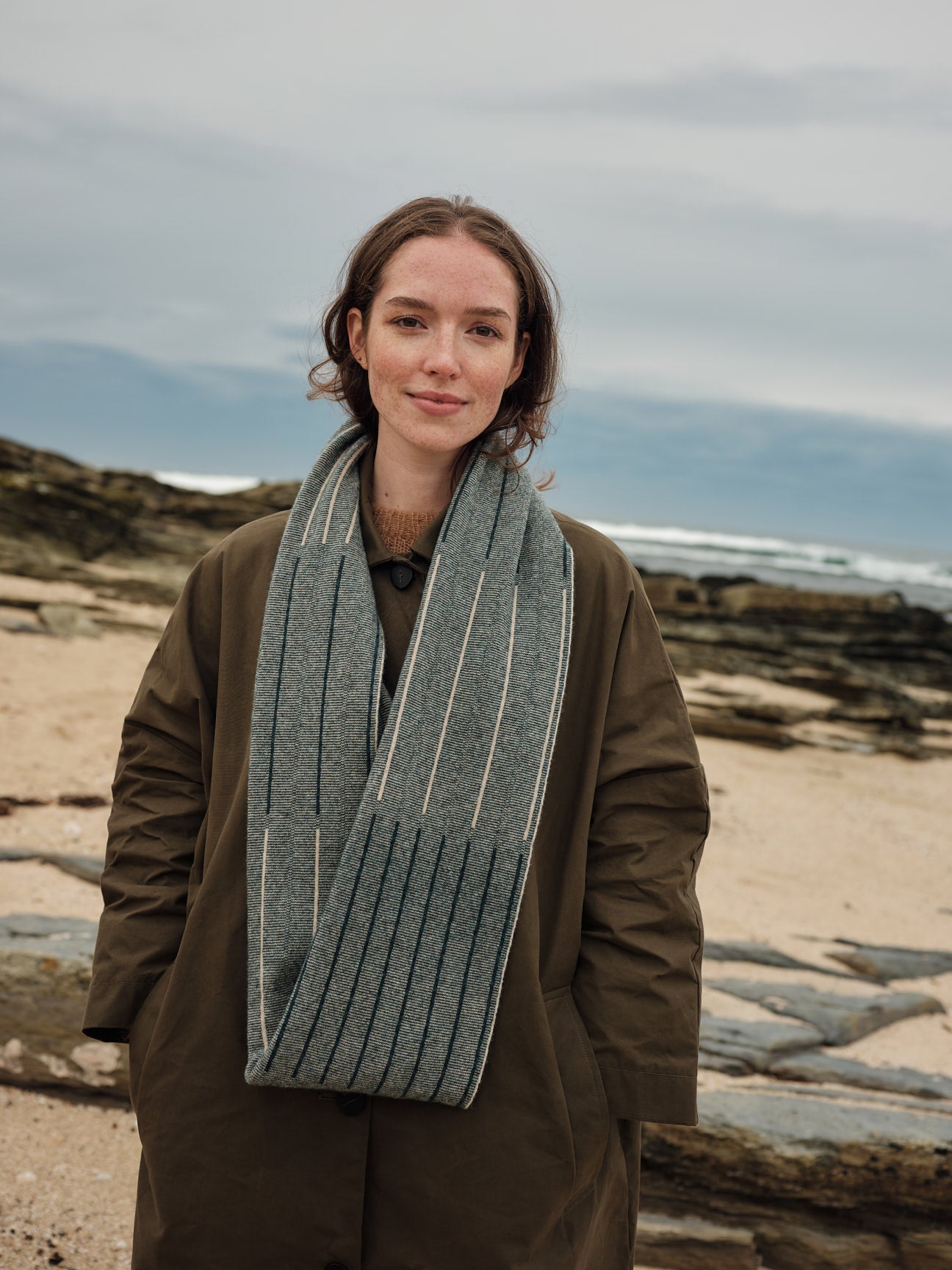 Circle Scarf "Reed" - Ink & Birch