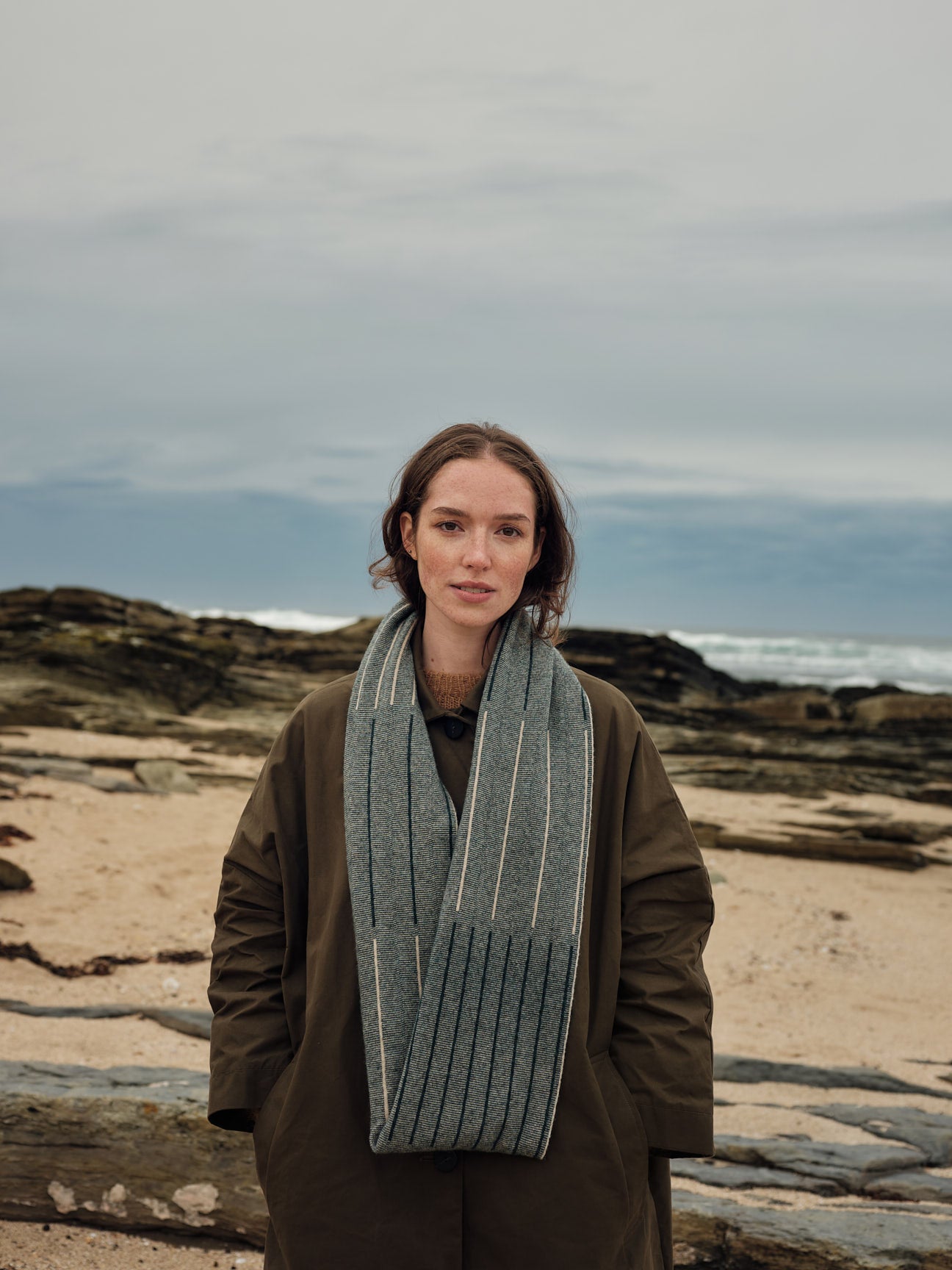 Circle Scarf "Reed" - Ink & Birch