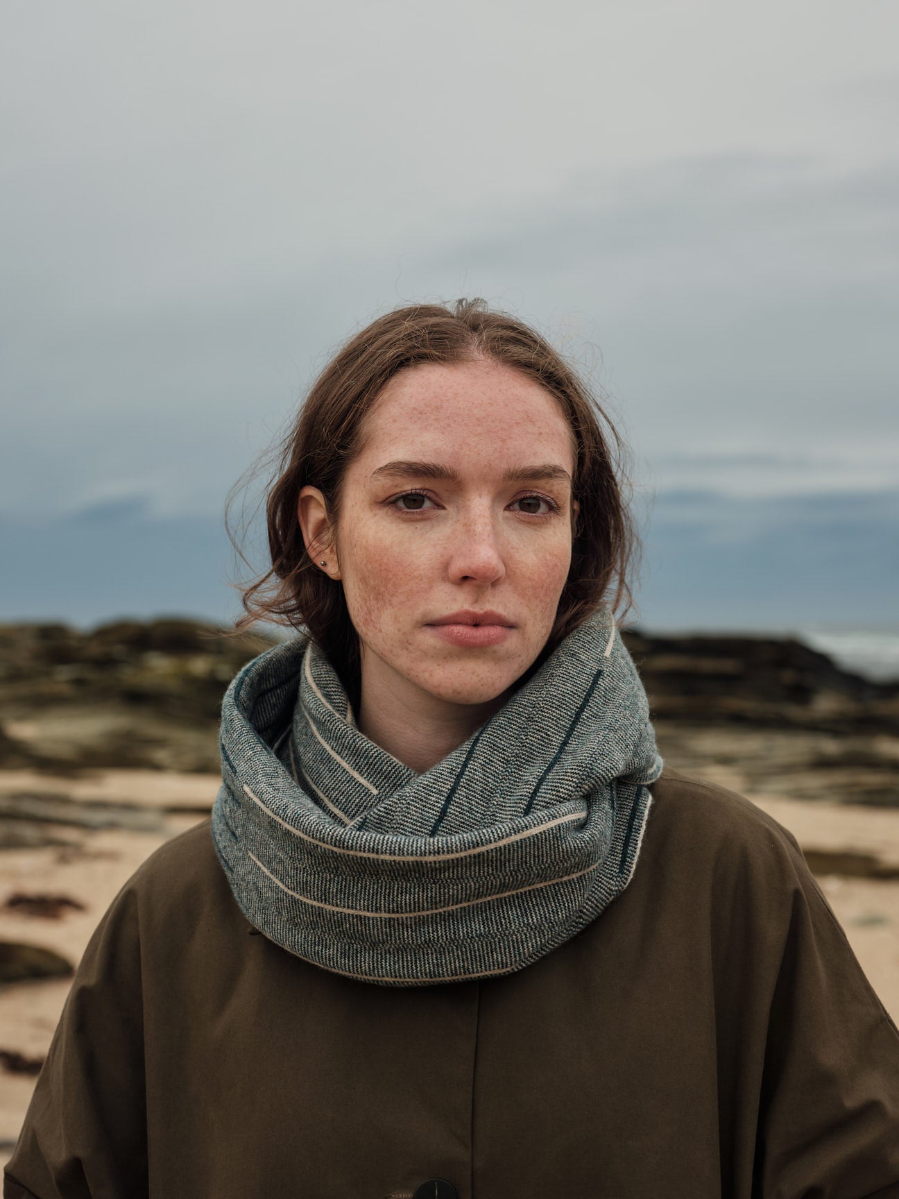 Circle Scarf "Reed" - Ink & Birch