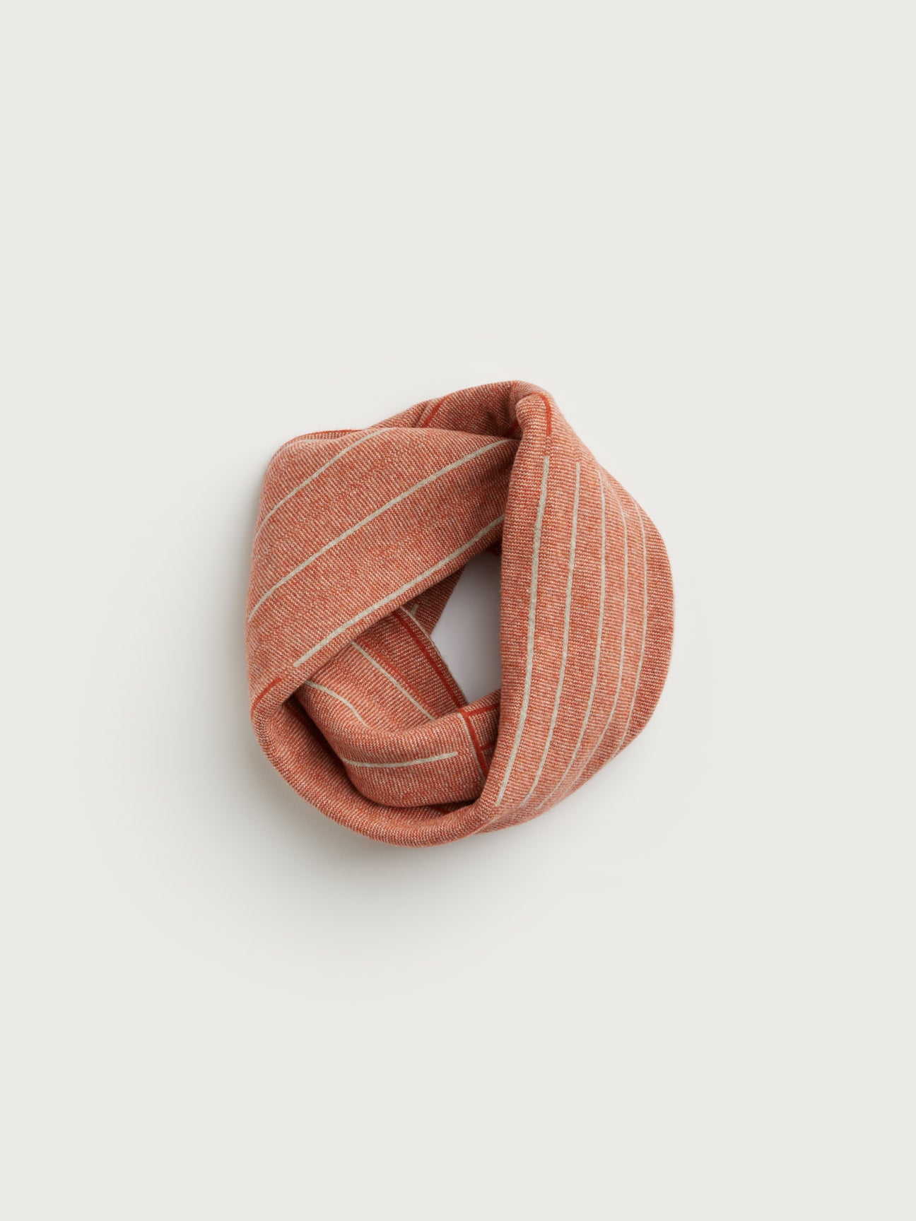 Circle Scarf "Reed" - Tomato & Birch