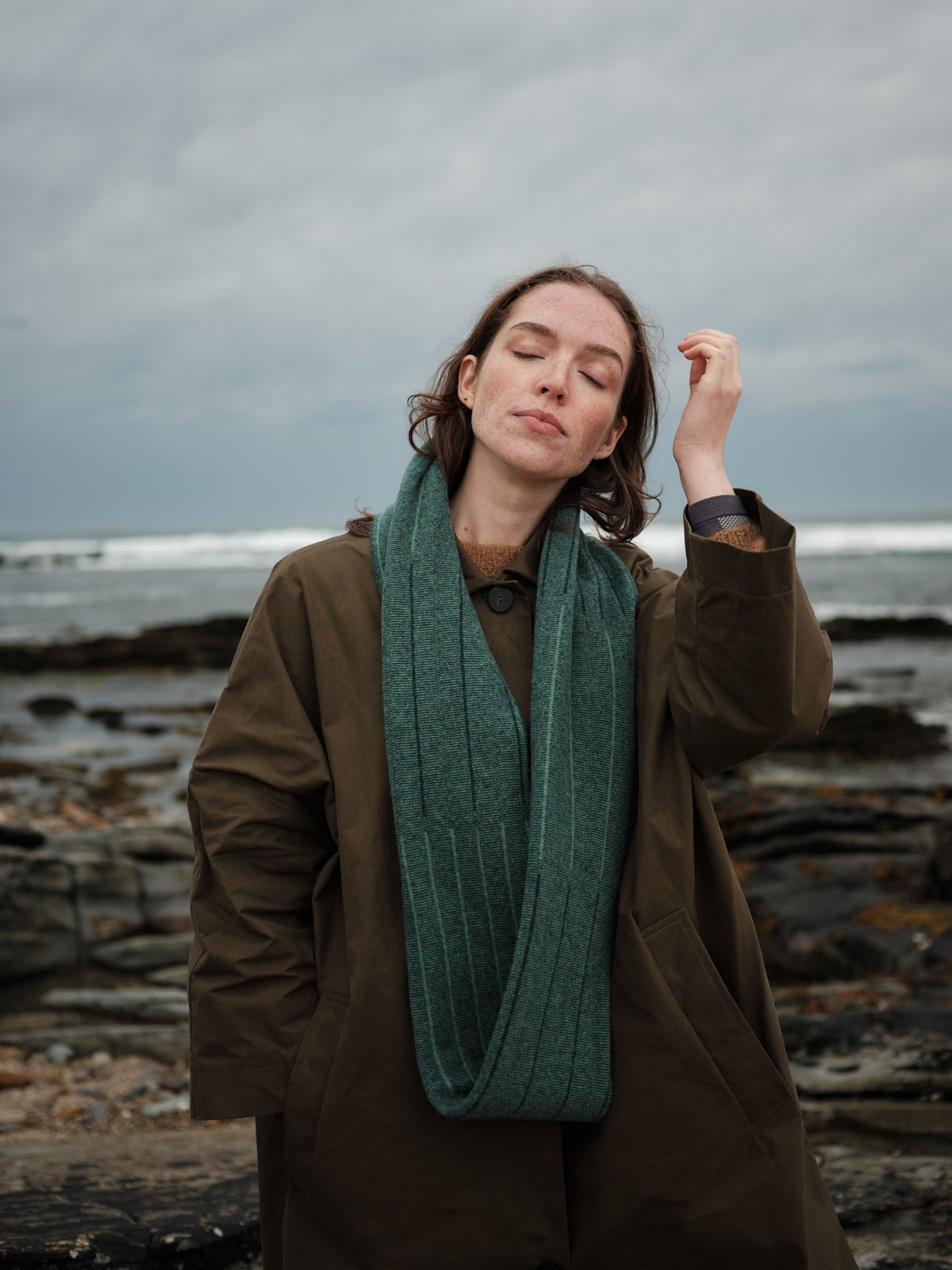 Circle Scarf "Reed" - Willow & Ink