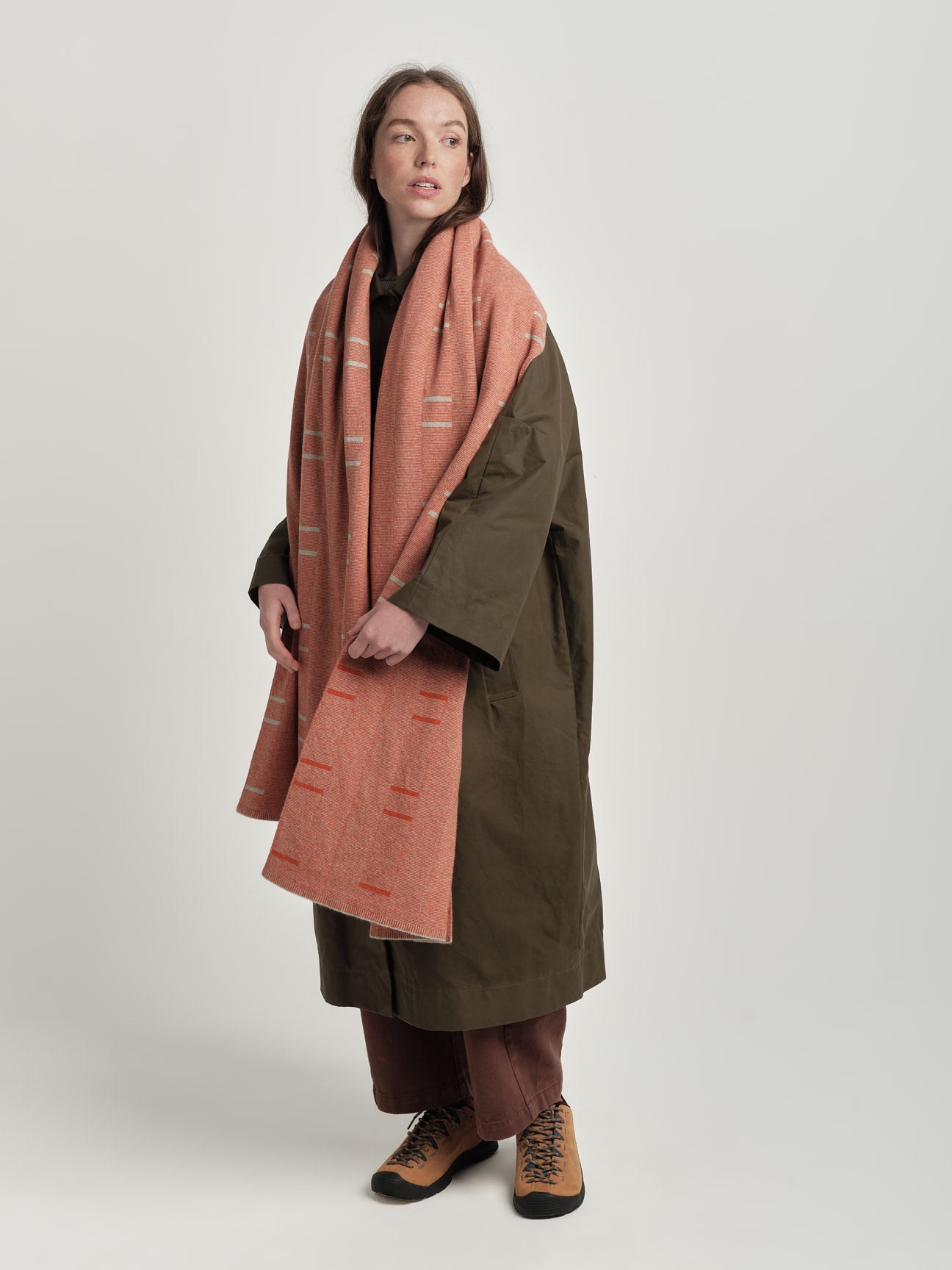 Scarf "Boreal" - Tomato & Birch