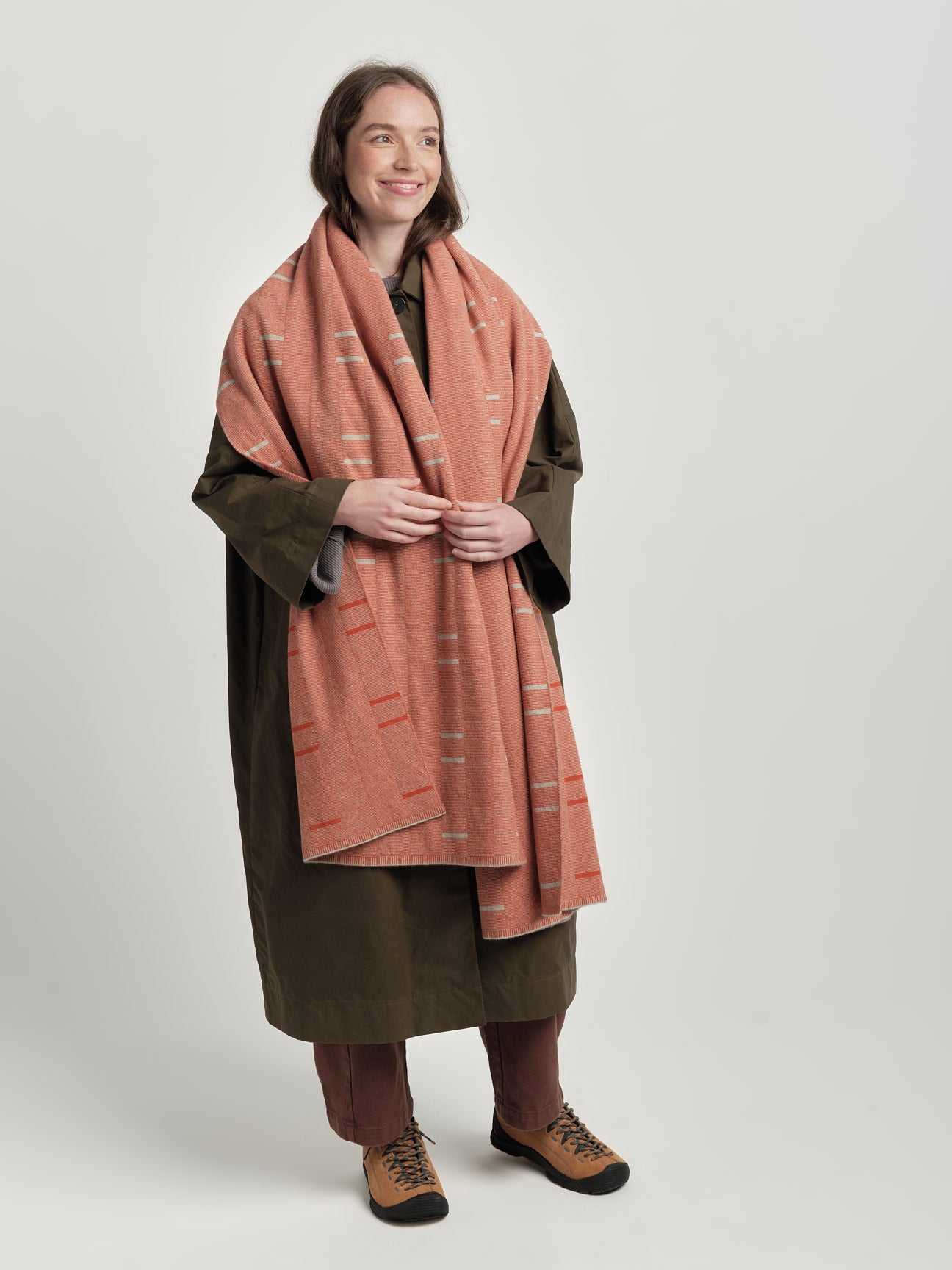 Scarf "Boreal" - Tomato & Birch