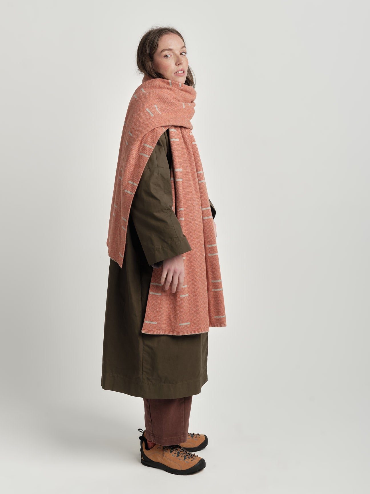 Scarf "Boreal" - Tomato & Birch