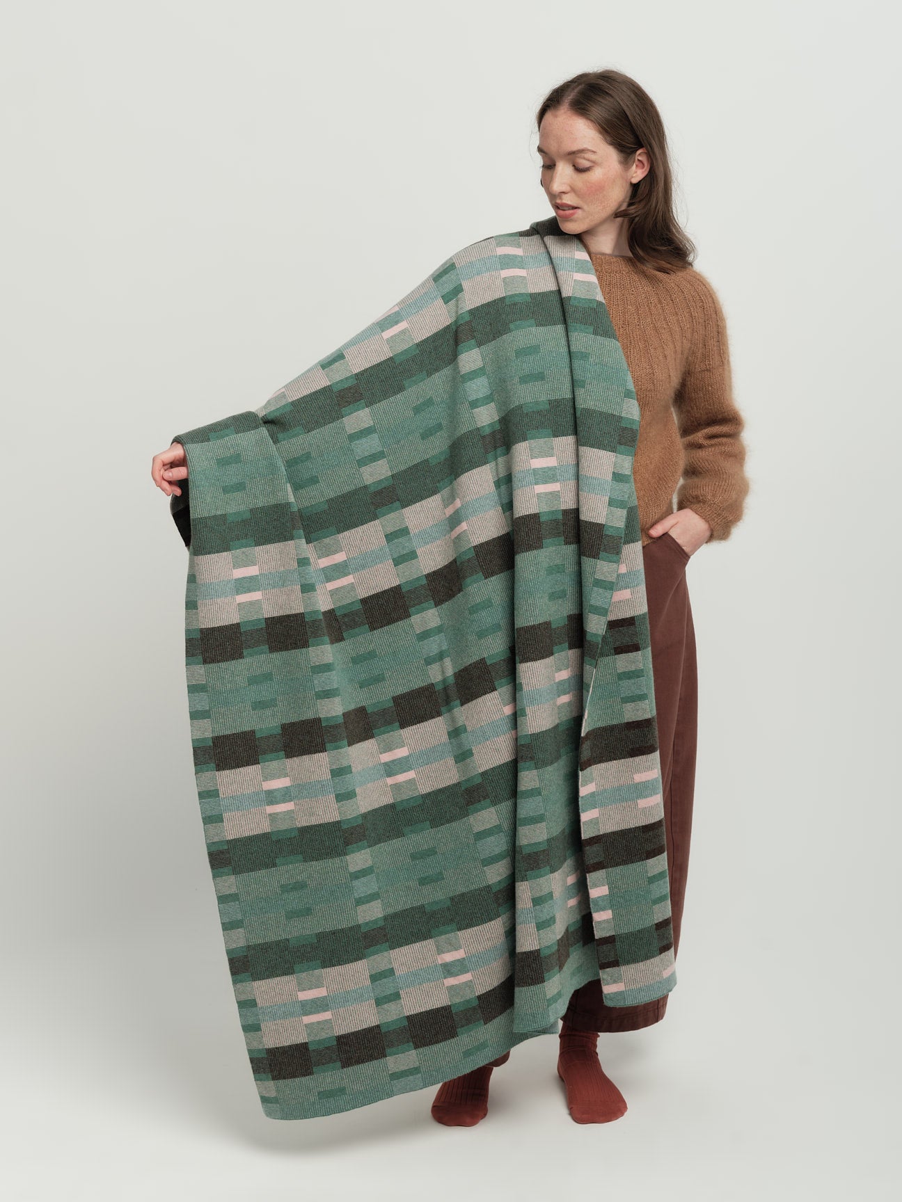Blanket "Stockholm" - Willow, Loam, Seashell