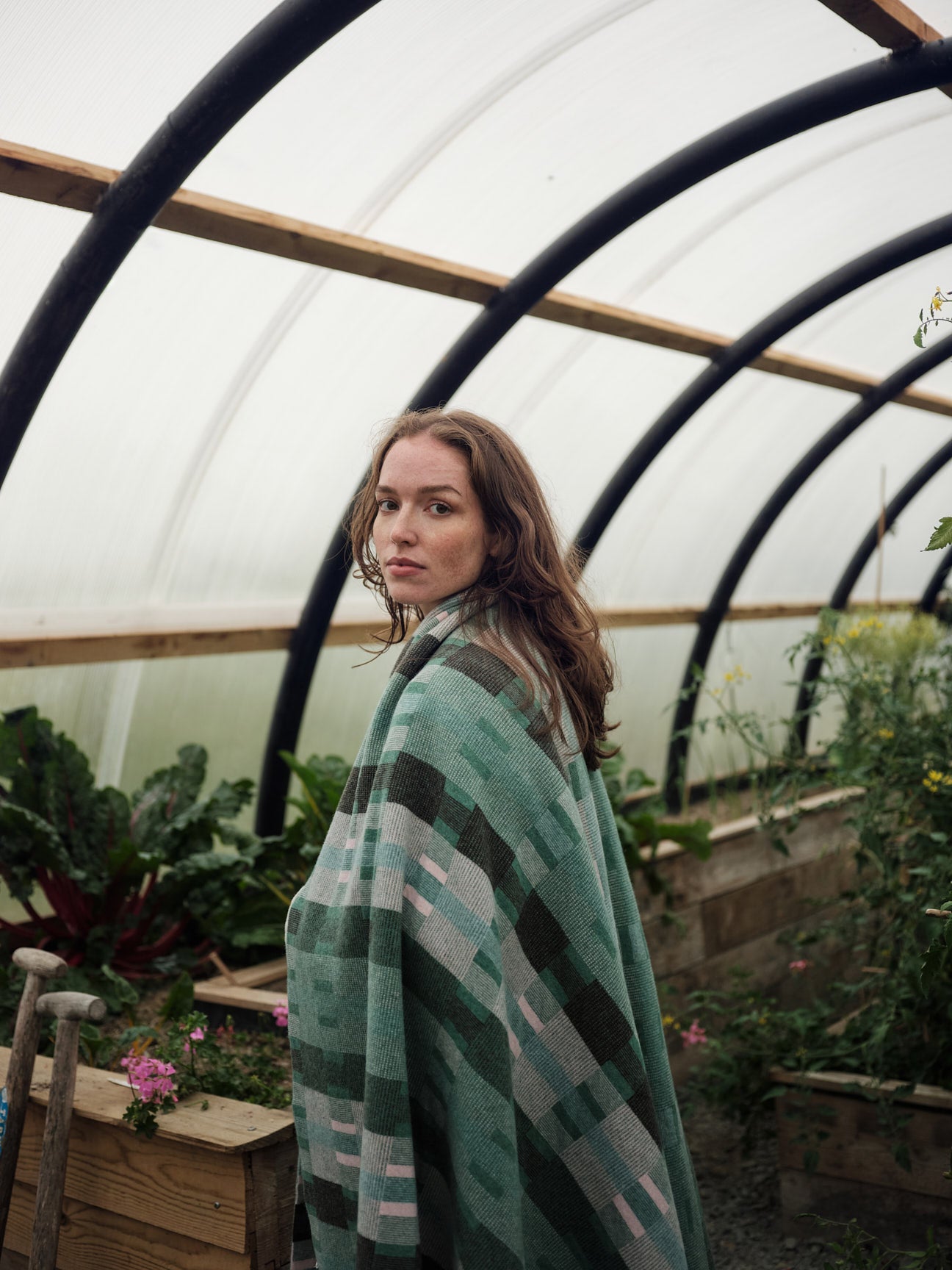 Blanket "Stockholm" - Willow, Loam, Seashell