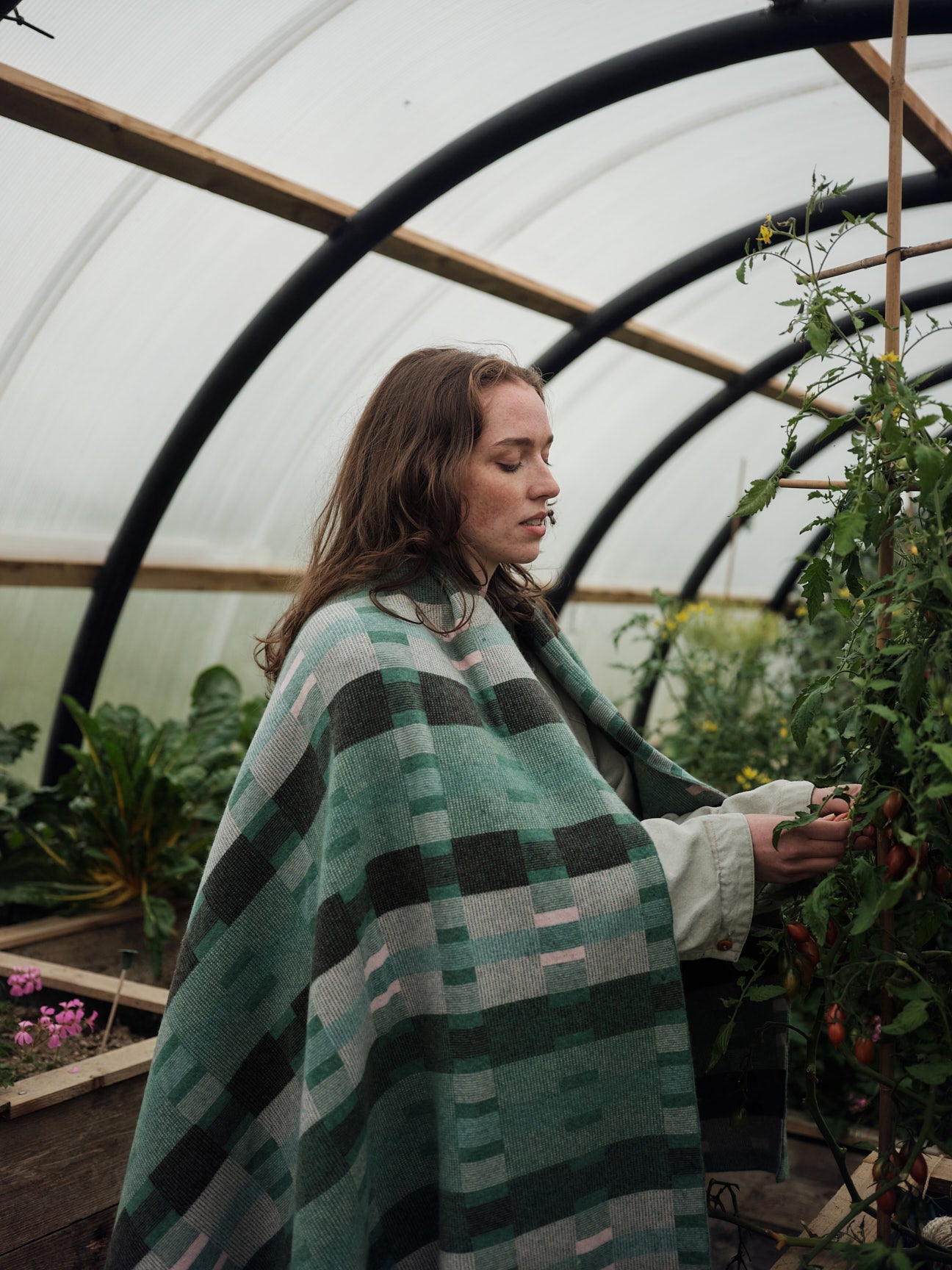 Blanket "Stockholm" - Willow, Loam, Seashell