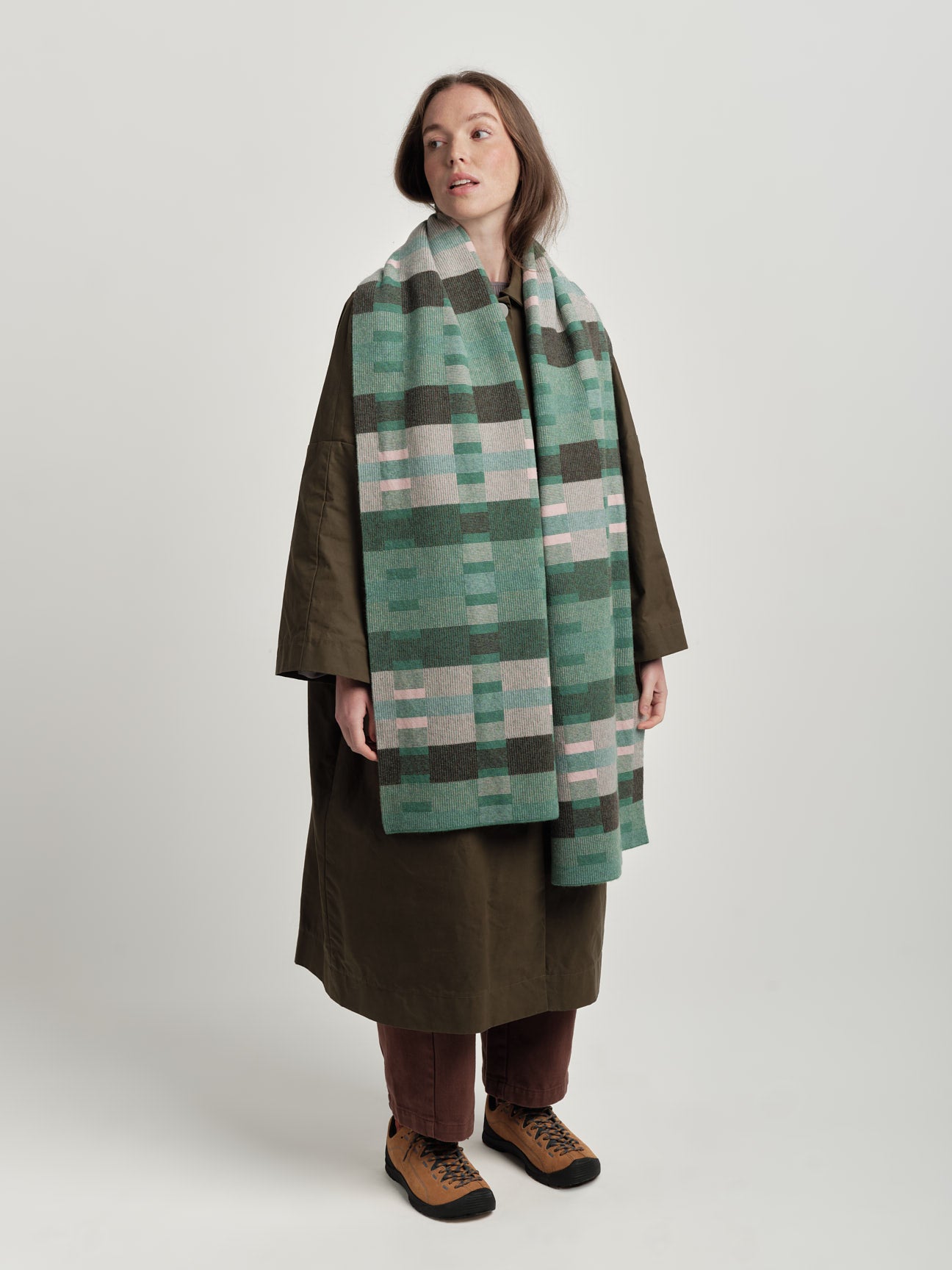 Scarf "Stockholm" - Willow, Loam, Seashell