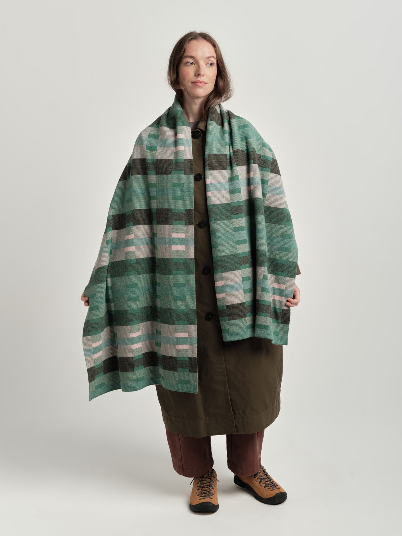 Scarf "Stockholm" - Willow, Loam, Seashell