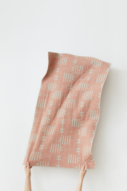 Mini Blanket "Dovetail" - Birch + Rosehip
