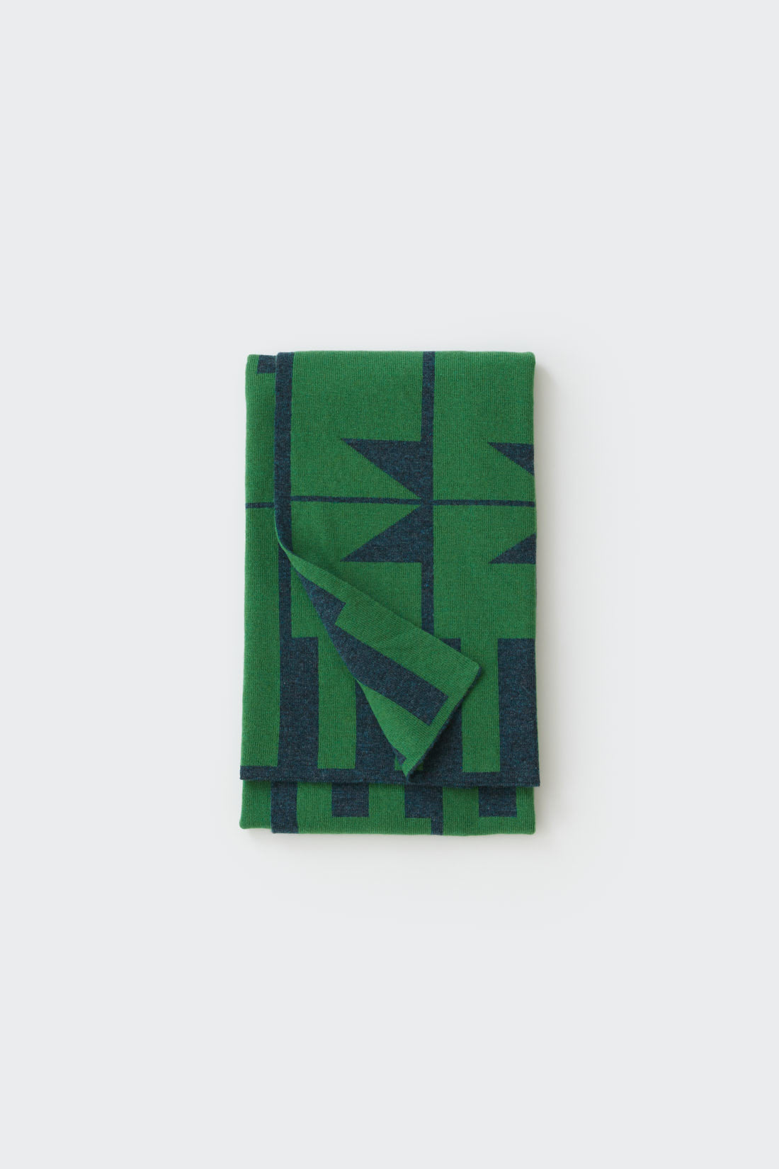 Mini Blanket "Keel" - Ink + Oxide Green